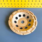 230mm 9 Inch Diamond Cup Wheel Double Row Cup Wheel For Stone Hard Building