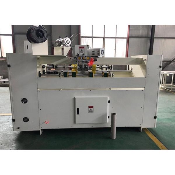 Single Piece Carton Box Stitching Machine , Electric Type Auto Stitching Machine