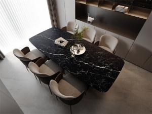 Wholesale Black Matt Glazed Porcelain Sintered Stone Slab And 160x320cm Non-Slip Marble Slabs For Dining Room from china suppliers