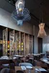 Restaurant room divider metal screen decorative partitions with color finish