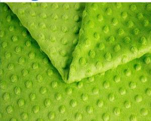Wholesale Soft Baby Cuddle Minky Dot Fabric Tricot Knitted Customized Color from china suppliers