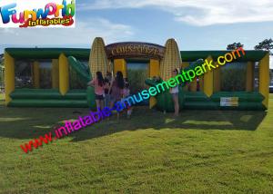 China EN71 Awasome Sports Games Inflatable Corn Laser Maze  With Digital Painting Farm on sale