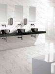 Glazed Polished Indoor Porcelain Tiles / Bathroom Wall Tiles Wear - Resistant