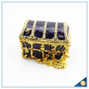 Wholesale Shinny Gifts Gold Plated Handmade Purple And Red Jewelry Box Wholesales SCJ247 from china suppliers