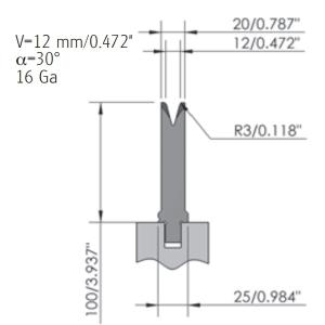 Wholesale 48-52HRC Press Brake v Die Bending Die Wila Press Brake Tooling from china suppliers