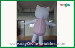 Custom Decoration Pink Cat Inflatable Cartoon Characters For Party