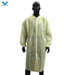 Spring Autumn Season Disposable Workwear Industrial PP Lab Coat