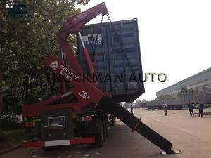 Wholesale 20 / 40 Feet Side Loader Trailer , Sidelifter Container Trailer 37 Tons Crane from china suppliers
