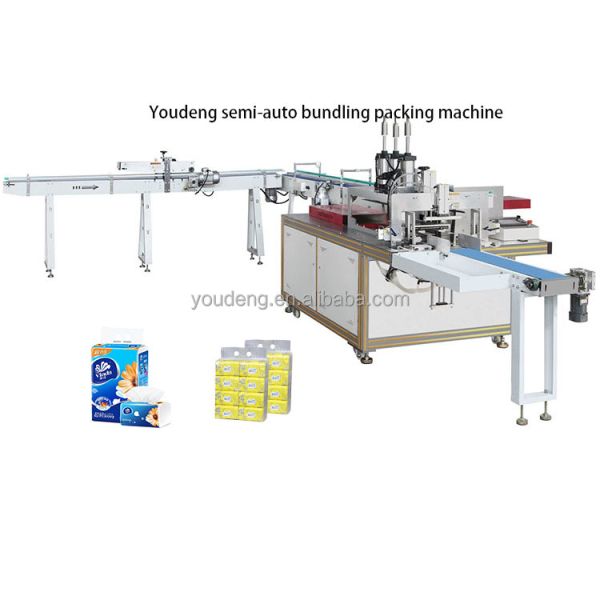 Manufacturer facial paper bundling packing Bundle packing Machinery semi-auto packaging machine