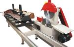Round log circular saw sliding table sawmill, Big motor power Double Disc