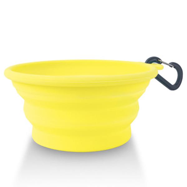 Travel 100% Pure Silicone Dog Bowl Foldable For Journeys Hiking Kennels &