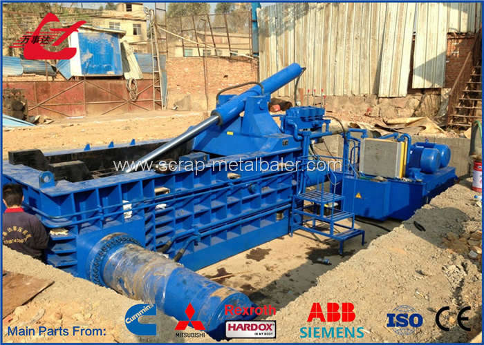 200 Tons Scrap Metal Baler Machine For Leftover Metals / Copper / Aluminum , Siemens Motor