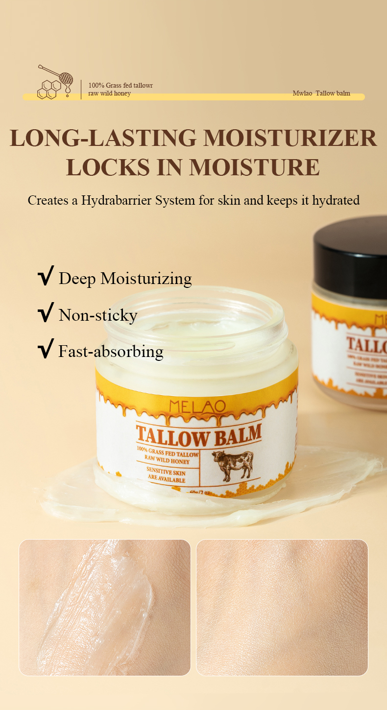 Natural Facial Private Label Body Lotions Vitamins Face Care Cosmetic Korean Skin Care Products Makeup Peptides Beef Tallow Balm