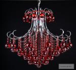 Coloured metal crystal chandelier for indoor home lighting (WH-MI-67)