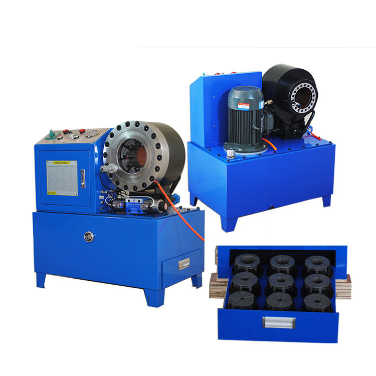 PLC / Button / CNC Controlled DX68 Hose Crimping Machine 6 - 51mm Crimping Range