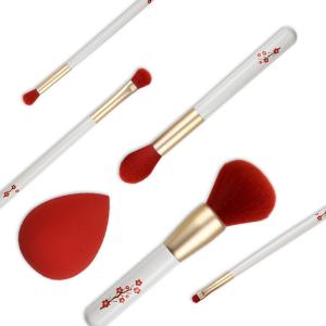 Wholesale Special Flower Pattern 5PCS Travel Makeup Brush Personalized For Powder Eyeshadow from china suppliers