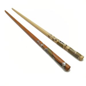 Wholesale Hotel Carbonized Reusable Bamboo Chopsticks Chinese Custom Logo from china suppliers