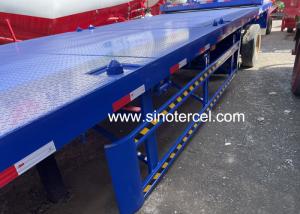 China Transportation Flatbed Trailer Semi Truck 40ft Semi Trailer Flat Bed on sale