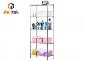 Wholesale 150kgs/Layer Epoxy Powder Coated Wire Rack Shelving OEM For Supermarket from china suppliers