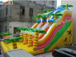 PVC Tarpaulin Giant Dinosaur PVC Dry Commercial Inflatable Slide With Customised
