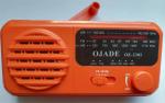 Trips Emergency Solar Hand Crank Radio 6.3cm Camping Built In Speaker 3 Band