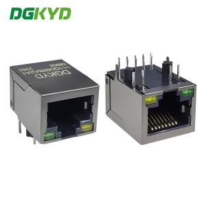 Wholesale Rectangle DIP Rj45 Gigabit Connector DGKYD111Q066BA2A1DBKN from china suppliers