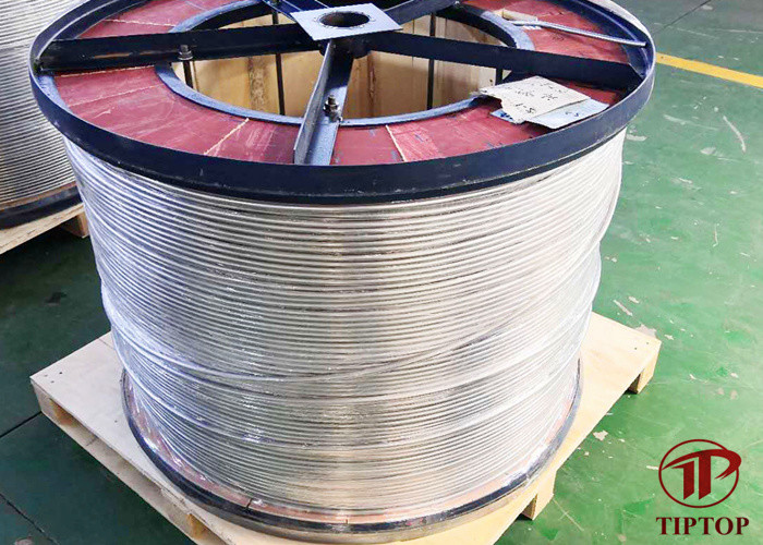 2300 Feets 0.02" WT ASTM A789 SS316L Welded Coiled Tubing