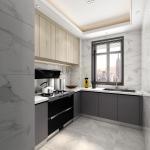Waterproof Custom Kitchen Cabinets with Solid Wood Construction and Lacquer