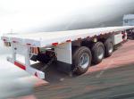 Tri Axle 40ft Container Transport Flatbed Semi Trailers Manufacturer TITAN