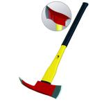 Multi Functional Cutting Firefighter Axe with Plastic Coated Fiberglass Handle