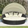 Buy cheap KD Round Wicker Outdoor Rattan Daybed In All Weather With 4pcs Pillow from wholesalers