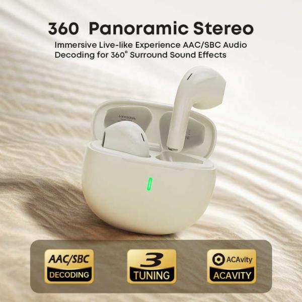 Earphone And Microphone 250mAh Battery Capacity Bluetooth Noise Cancelling