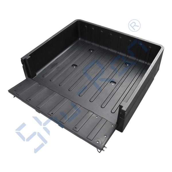 Golf Cart Heavy Duty Thermoplastic Utility Cargo Box for Club Car, EZGO, and