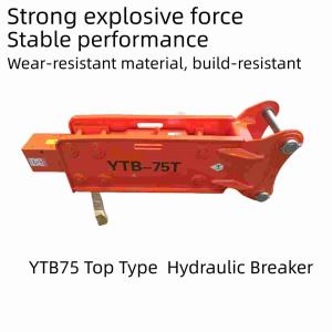 Wholesale 75 Chisel Top Type Hydraulic Breaker Wear Resistant YTB75 for 6-8 Ton Excavator from china suppliers