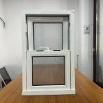 Low E PVC Hung Windows Vertical Sliding Upvc Double Hung Windows Welded