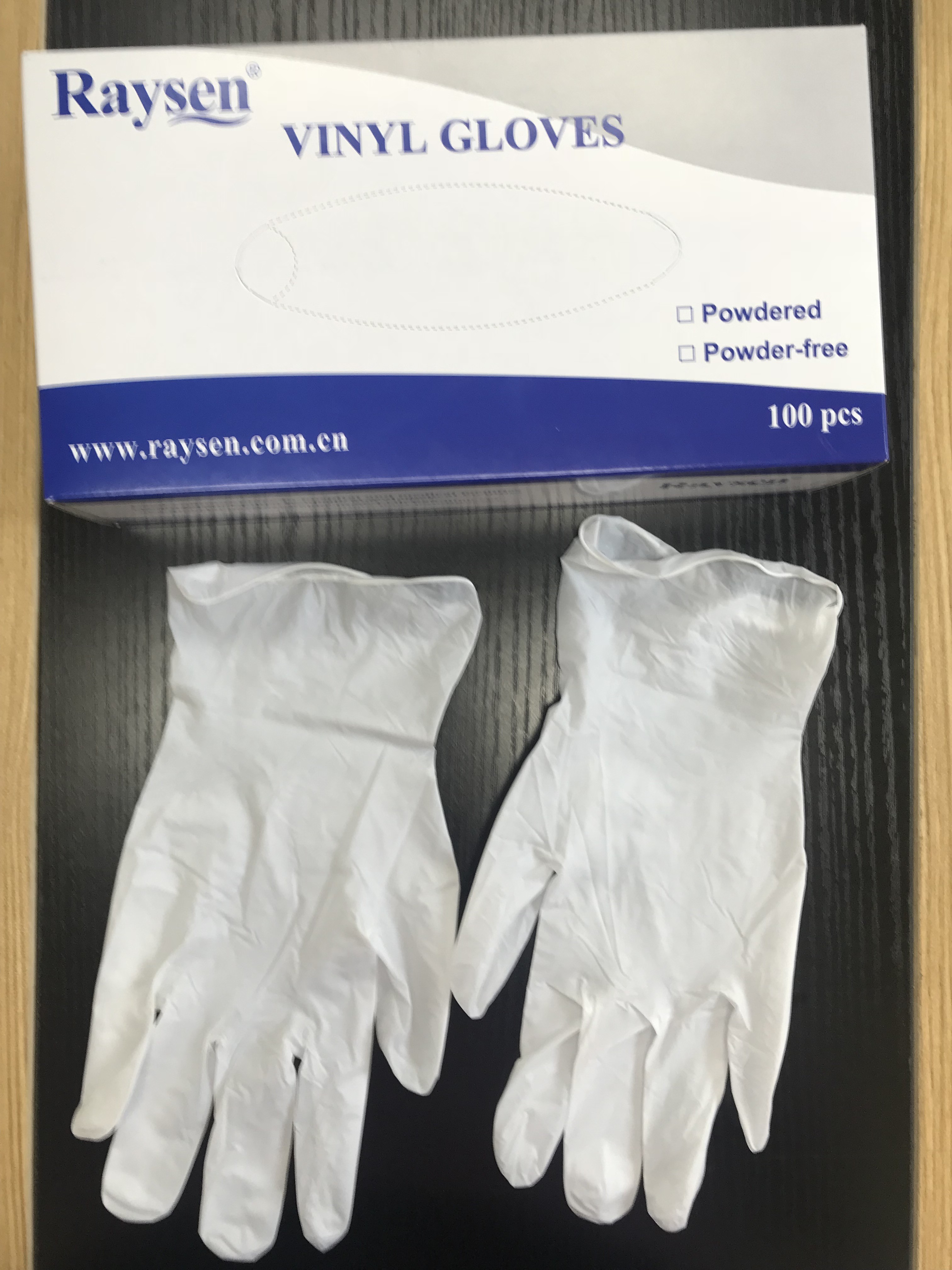 Chemical Resistance Latex Free Vinyl Disposable Gloves Odourless Uniform Thickness