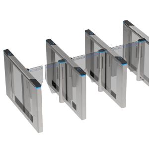 Wholesale Retractable Swing Access Control Turnstile gate DC24V Brushed motor from china suppliers
