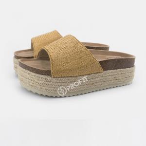 China Slip Resistant EVA Wedge Sandal , 35EU Open Toe Slide Sandals on sale