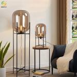 Postmodern Creative Simple Gourd Glass Floor Lamp For Bedroom Bedside Hotel