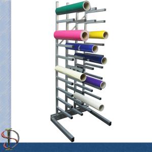 China 40 vinyl roll display rack / metal display stand /  Roll display rack with casters / Tooling display stand on sale