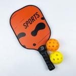 Orange Pickleball Racket Graphite Honeycomb Pickleball Paddles Carbon Fiber