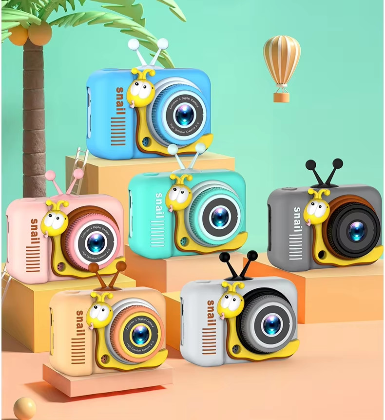 1080P Rechargeable Kids Selfie Camera For Boys Girls Best Gifts MicroSD Media