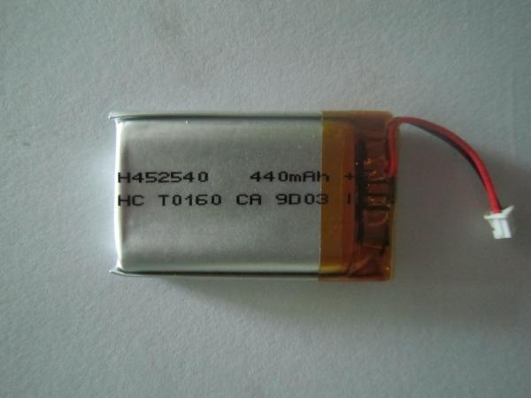 Cell Phone Cells , Vedio Camera 440mah 3.7v Lithium Polymer Batteries High