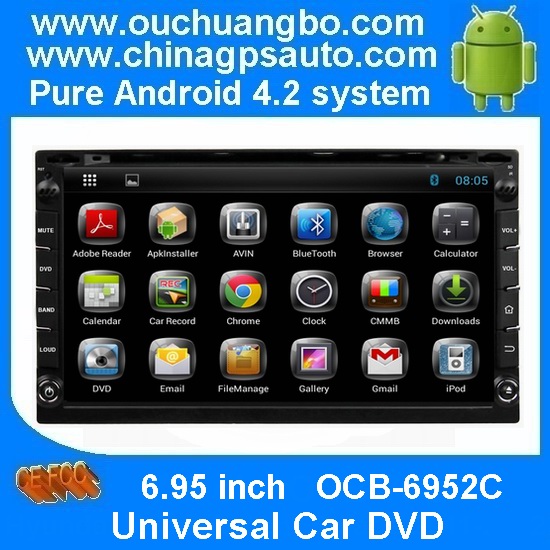 Ouchuangbo Android 4.2 GPS Navigation Audio 3G Wifi Bluetooth TV Universal Car DVD OCB-6259C