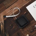 Wholesale Sewing Tape Leather Custom Square Mini PU Leather Tape Measure