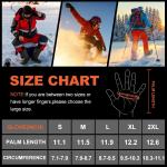Outdoor Winter Rechargeable Battery Heated Ski Gloves For Men 7.4V Lithium USB