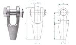 ISO 9001 RR-S-550D 50mm 2'' Wire Rope End Stop