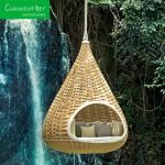 Outdoor Furniture Wicker Bird's Nest Shaped Swing Chair Bed Customized Color NO
