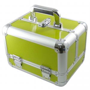 China ALUMINIUM BEAUTY CASE GREEN MAKE UP CASE FOR TRAVELING on sale