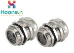 G 1 / 4 Metal Protective EMC Cable Gland , Industrial Watertight Cable Gland